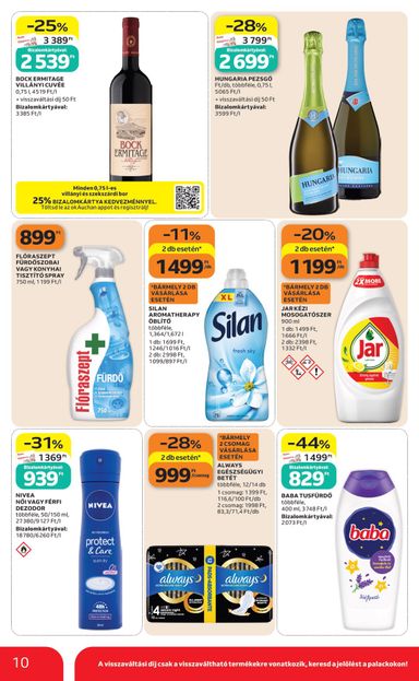 Akciós újság Auchan - Auchan szupermarket érvényes 10.22.-tól 10.28.-ig - 10 oldal
