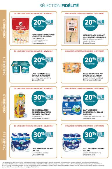 Catalogue Super U - Super U - Ma sélection Carte U valable dès le 05/10 au 01/11 - page 8