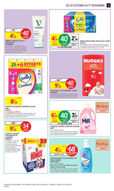 Catalogue Intermarché - Intermarché Hyper valable dès le 20/10 au 01/11 - page 41