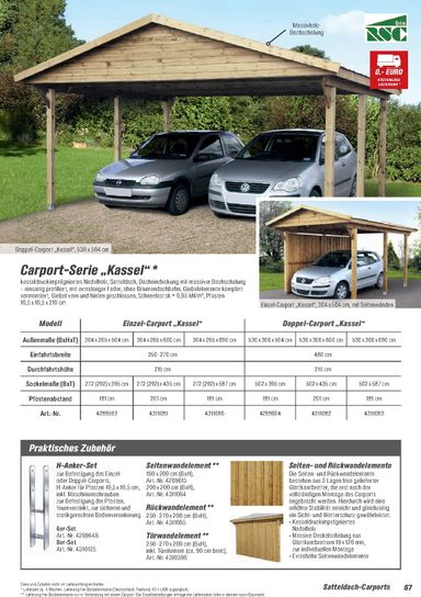 Prospekt toom - Toom - Gartenhäuser & Carports gültig ab 01.03. bis 31.12. - seite 67