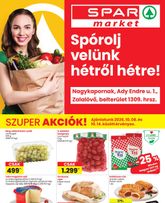 SPAR - Nagykapornak, Zalalovő szórólap, érvényes csütörtöktől 2026.10.08.