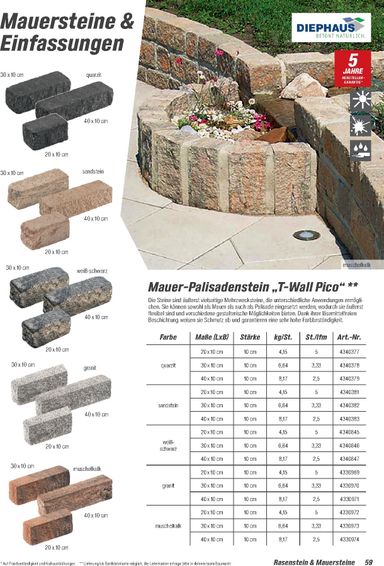 Prospekt toom - Toom - Gartenbaustoffe gültig ab 01.03. bis 31.12. - seite 59