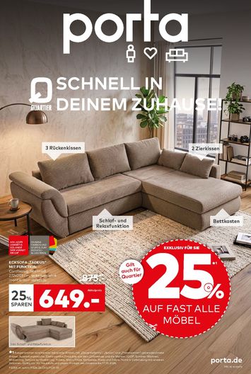 Prospekt porta - Porta - Schnell i deinem zuhause gültig ab 04.10. bis 18.10. - seite 1