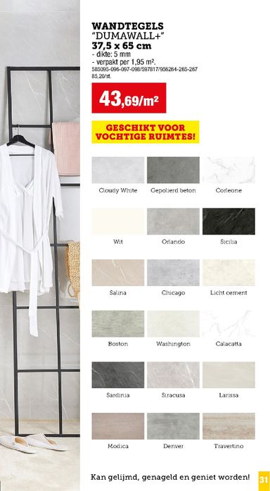Folder Hubo - Hubo - Vloer- en wandbekleding van 03/09 tot 03/09 - side 31