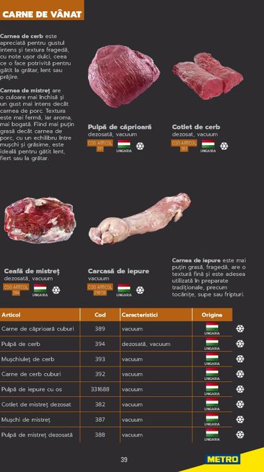 Catalogul Metro - Metro - Carne pentru Profesioniști de la 01.01. până la 31.12. - pagina 39