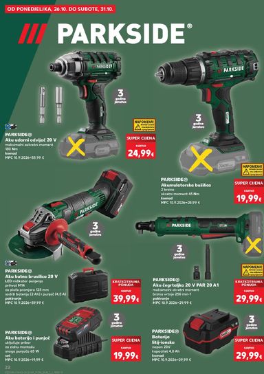 Katalog Kaufland - Kaufland - Neprehrambenih proizvoda vrijedi od 21.10. do 27.10. - stranica 22