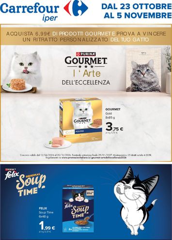 Volantino Carrefour - Carrefour - Speciale Purina valido dal 23/10 al 05/11 - pagina 1