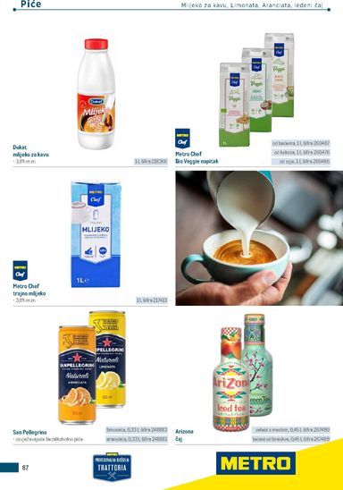 Katalog Metro - Metro - Poslovna rješenja - Trattoria vrijedi od 04.03. do 31.12. - stranica 87