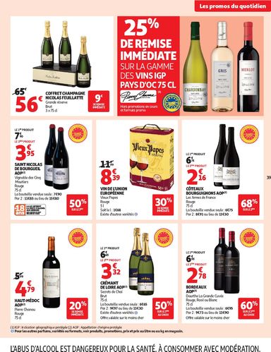Folder Auchan - Auchan - Le Goût du Réconfort van 06/10 tot 18/10 - side 39