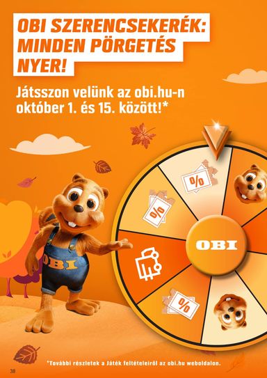 Akciós újság OBI - OBI érvényes 09.29.-tól 11.02.-ig - 38 oldal