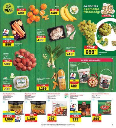 Akciós újság Spar - INTERSPAR érvényes 10.29.-tól 11.04.-ig - 9 oldal