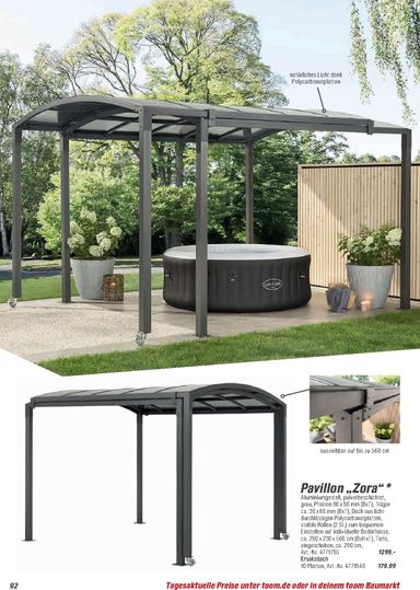 Prospekt toom - Toom - Gartenmöbel & Solar-Leuchten gültig ab 01.03. bis 31.12. - seite 92