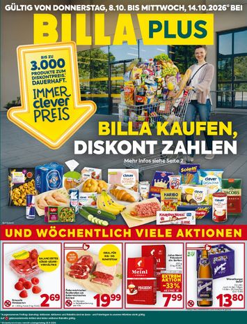 BILLA-Flugblatt - Billa Plus gültig ab 08.10. bis 14.10. - seite 1