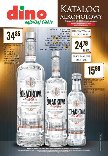 Gazetka Dino - Dino - Katalog alkoholowy od 19.10. do 24.10. - strona 1