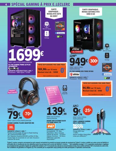 Catalogue E.Leclerc - E.Leclerc - Spécial high-tech valable dès le 27/10 au 07/11 - page 4