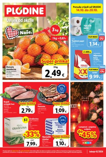 Katalog Plodine - Plodine vrijedi od 14.10. do 20.10. - stranica 1