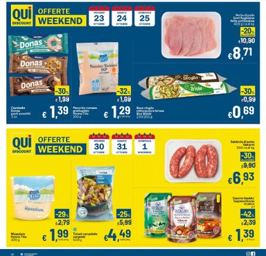 Volantino Qui discount - Qui discount valido dal 20/10 al 01/11 - pagina 16