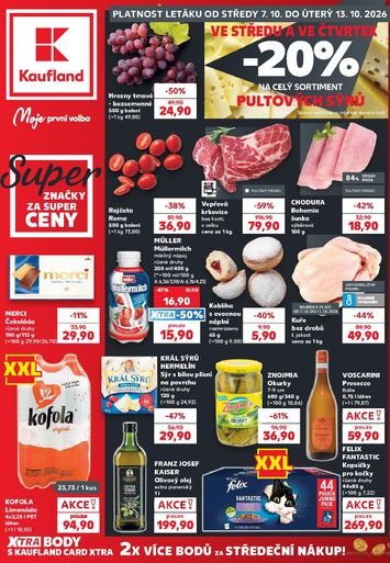 Leták Kaufland - Kaufland - Praha 4 od 07.10. do 13.10. - strana 1