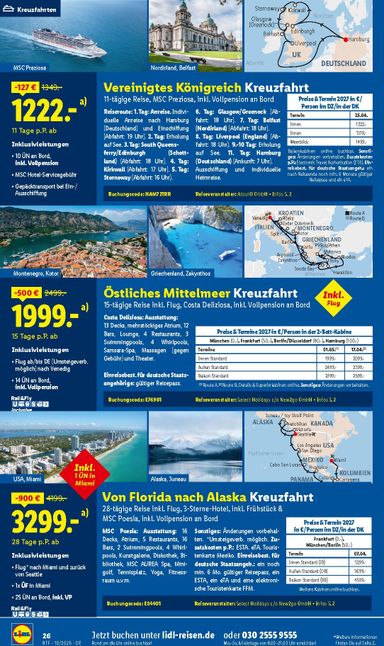 Prospekt Lidl - Lidl - Reise-Highlights gültig ab 14.10. bis 15.11. - seite 26