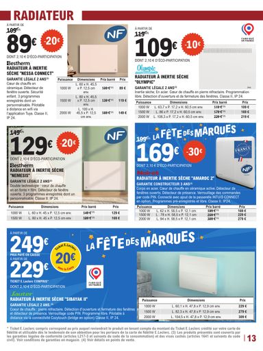 Catalogue E.Leclerc - E.Leclerc - Brico, fête des marques valable dès le 27/10 au 14/11 - page 13
