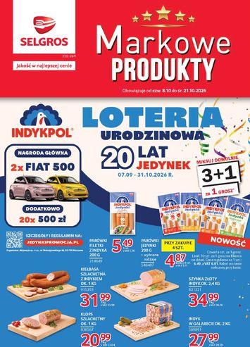 Gazetka Selgros - Selgros cash&carry - Markowe Produkty od 08.10. do 21.10. - strona 1