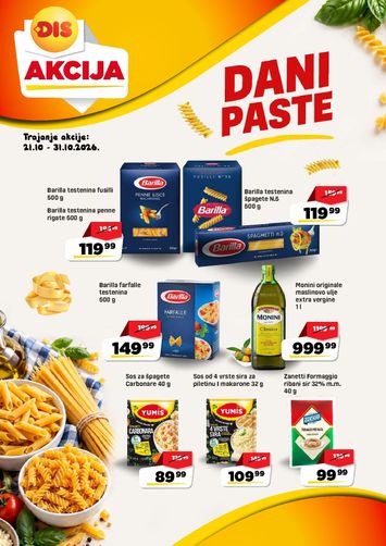 Katalog DIS - DIS - Dani paste od 21.10 do 31.10 - strana 1