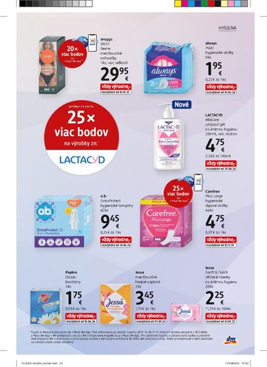 Leták dm - dm drogerie od 01.10. do 31.10. - strana 23