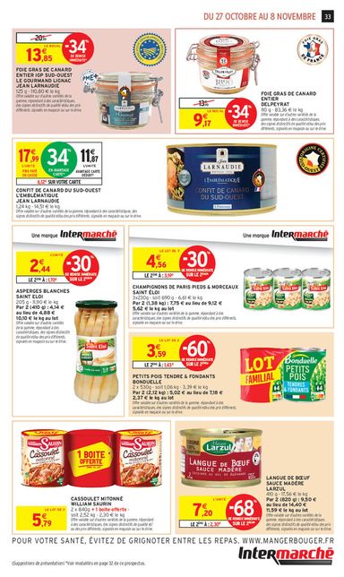 Catalogue Intermarché - Intermarché valable dès le 27/10 au 08/11 - page 20