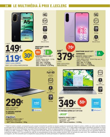 Catalogue E.Leclerc - E.Leclerc - Nos promos du moment valable dès le 13/10 au 24/10 - page 38