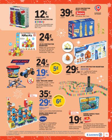 Catalogue E.Leclerc - E.Leclerc - Jouets de Noël valable dès le 20/10 au 05/12 - page 73