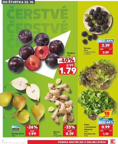 Leták Kaufland - Kaufland od 22.10. do 28.10. - strana 6