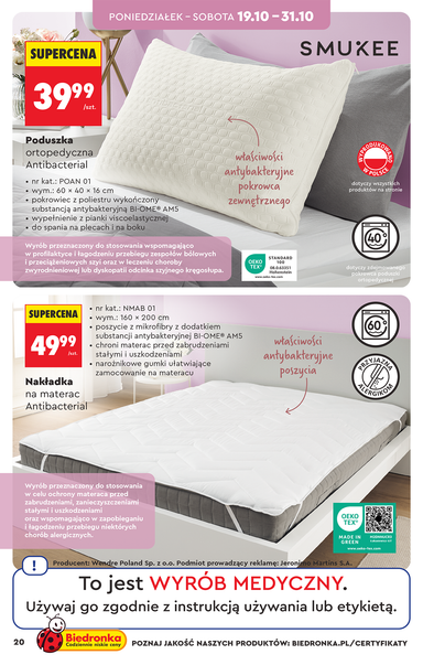 Gazetka Biedronka - Biedronka - Hity i inspiracje od 17.10. do 04.11. - strona 20