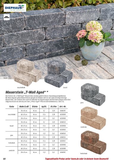 Prospekt toom - Toom - Gartenbaustoffe gültig ab 01.03. bis 31.12. - seite 60
