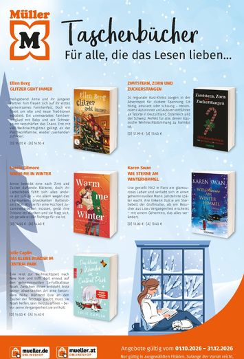 Müller-Flugblatt - Müller - Taschenbücher gültig ab 01.10. bis 31.12. - seite 1