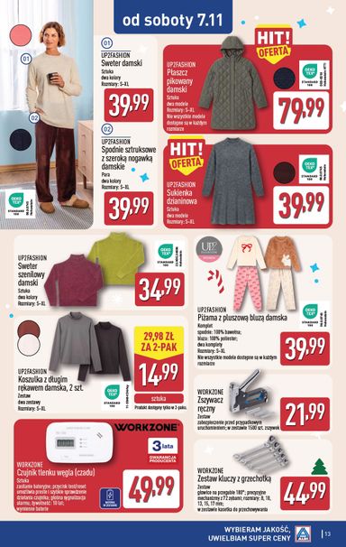 Gazetka ALDI - ALDI - Artykuły przemysłowe i tekstylia od 04.11. do 07.11. - strona 13