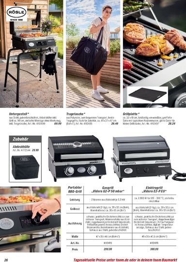 Prospekt toom - Toom - Grills & Zubehör gültig ab 01.03. bis 31.12. - seite 26