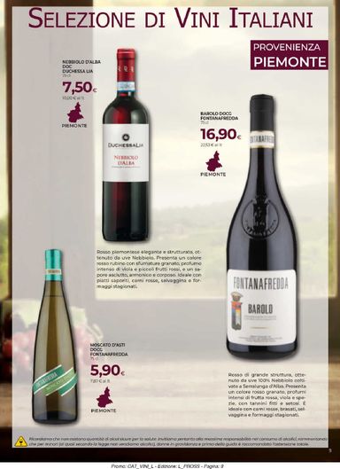 Volantino Coop - Coop - Selezione di Vini Italiani valido dal 22/10 al 18/11 - pagina 9