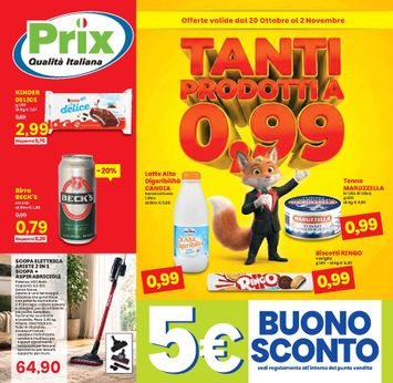 Volantino Prix - Prix valido dal 20/10 al 02/11 - pagina 1