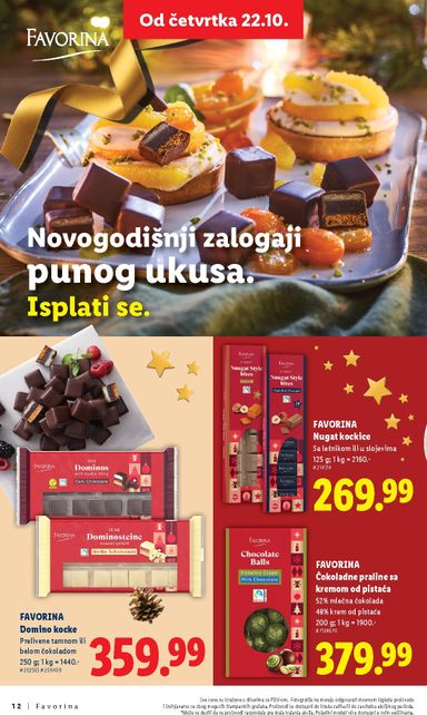 Katalog Lidl - Lidl - Favorina od 22.10 do 31.12 - strana 12