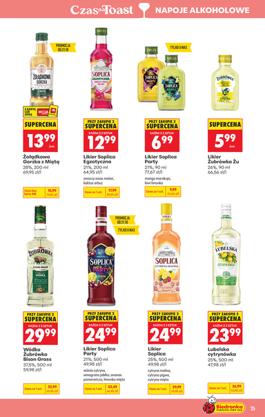Leták Biedronka Poľsko - Biedronka Poľsko - Alkohol od 19.10. do 31.10. - strana 37