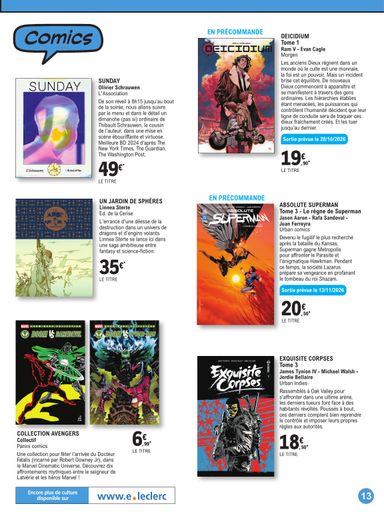 Catalogue E.Leclerc - E.Leclerc - Les BD à ne pas manquer valable dès le 13/10 au 05/12 - page 13