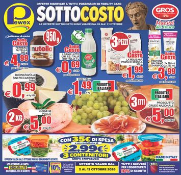 Volantino Pewex - Pewex - Ultramercato Irnerio, Roma valido dal 02/10 al 13/10 - pagina 1