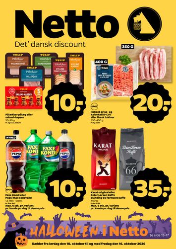 Brochurer Netto - Netto gyldig fra 10.10. til 16.10. - side 1