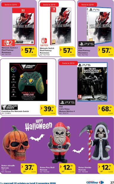 Folder Carrefour - Carrefour Hypermarchés van 21/10 tot 02/11 - side 37