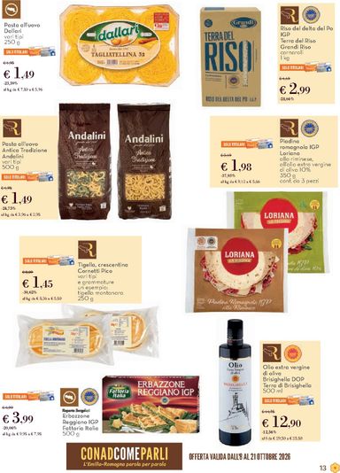 Volantino Spazio Conad - Spazio Conad - Localismo Emilia valido dal 08/10 al 21/10 - pagina 13