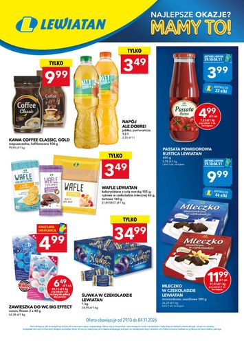 Gazetka Lewiatan - Lewiatan - Mamy TO w Lewiatanie od 29.10. do 04.11. - strona 1