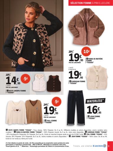 Catalogue E.Leclerc - E.Leclerc - Spécial maille valable dès le 13/10 au 24/10 - page 3