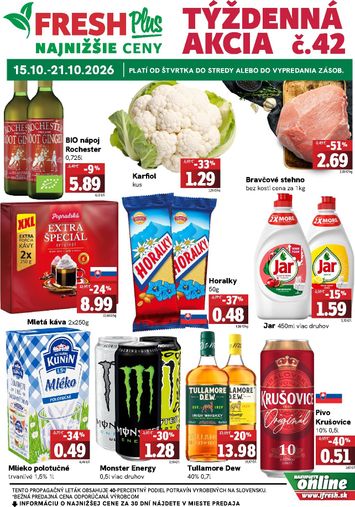 Leták FRESH - Fresh Plus od 15.10. do 21.10. - strana 1