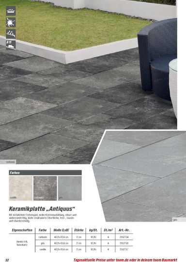 Prospekt toom - Toom - Gartenbaustoffe gültig ab 01.03. bis 31.12. - seite 32