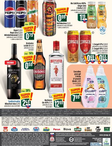Leták COOP Jednota - COOP Jednota - Tempo od 29.10. do 04.11. - strana 15